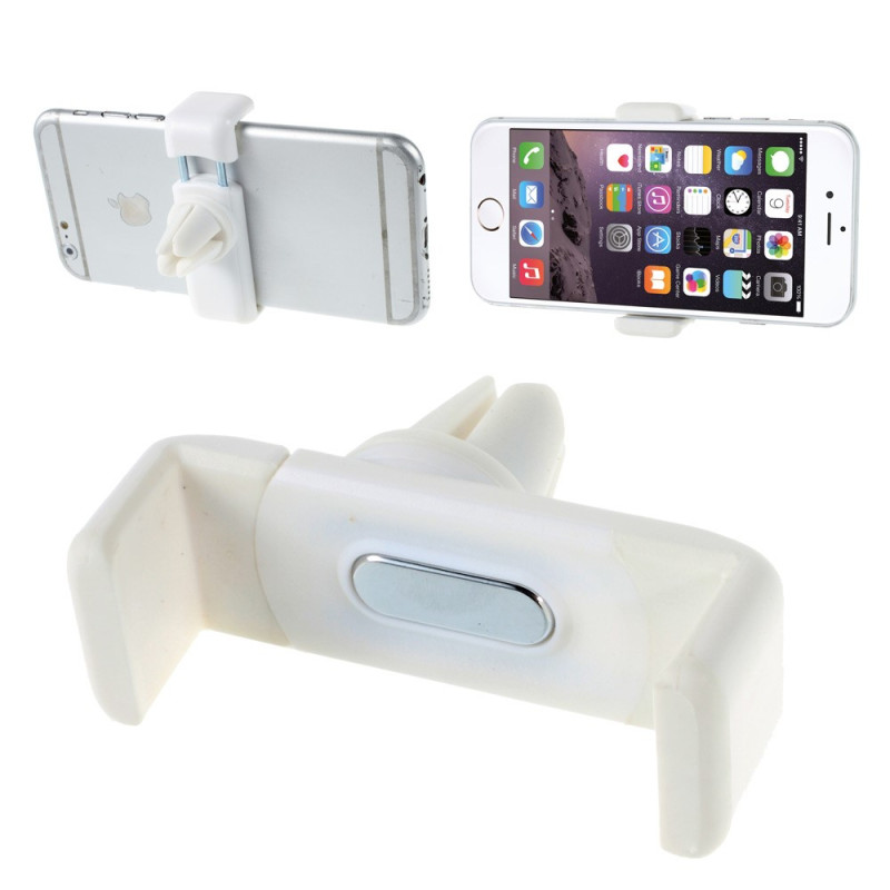 Hållare för smartphone i bilen, fästes i luftventil - Valkoinen
