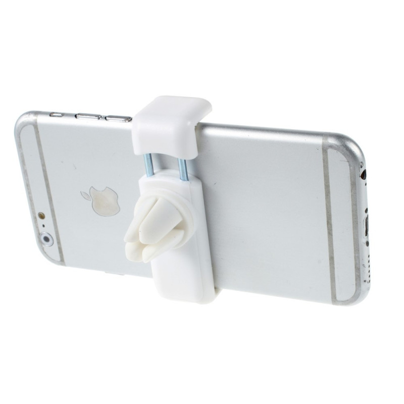 Hållare för smartphone i bilen, fästes i luftventil - White