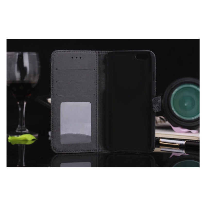 Iphone 8 / 7 Plus Wallet Case Rutigt Gray / Black