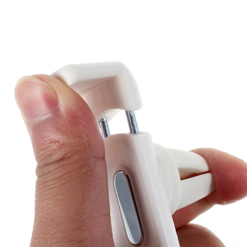 Hållare för smartphone i bilen, fästes i luftventil - Valkoinen