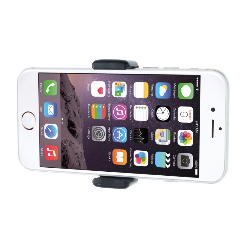 Holder for smarttelefon i bilen, festet til luftventilen