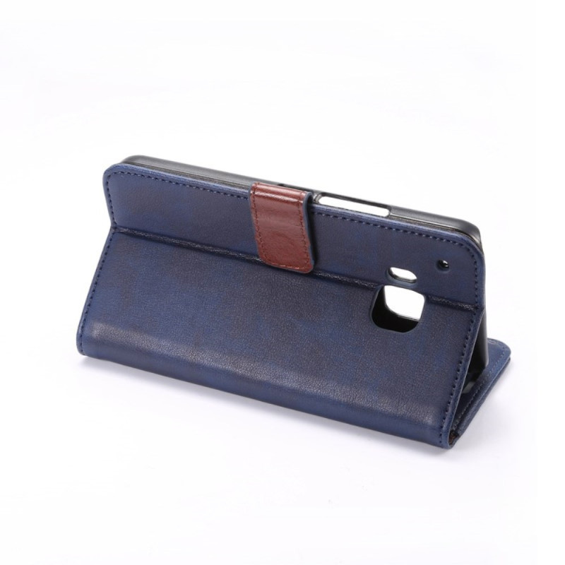 HTC ONE M9 Stilig Lommebok - cover Mørkeblå