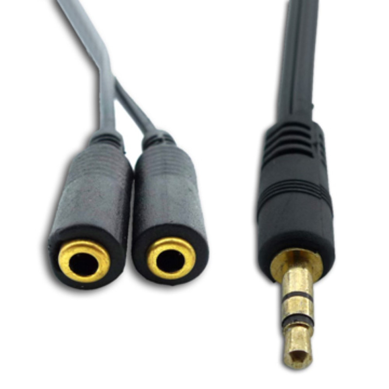 3.5mm hane for 2 honor Audio Splitter Kabel längd : 18,5 cm