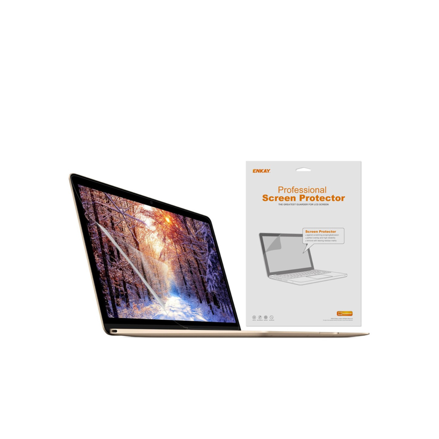 ENKAY HD krystallklar skjermbeskytter til MacBook 12"