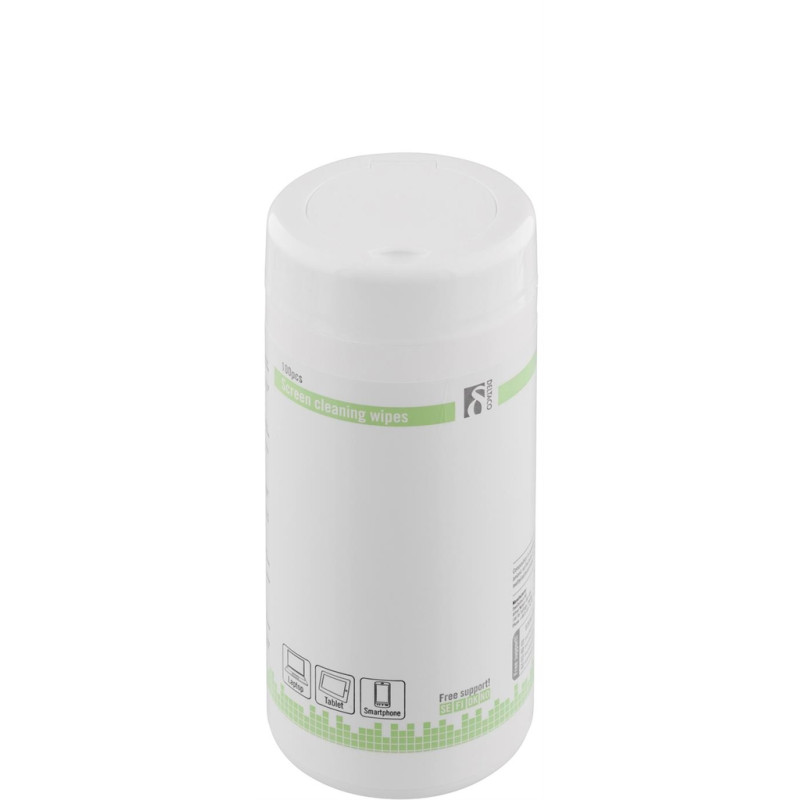 DELTACO våtservietter, for rengjøring av skjermer