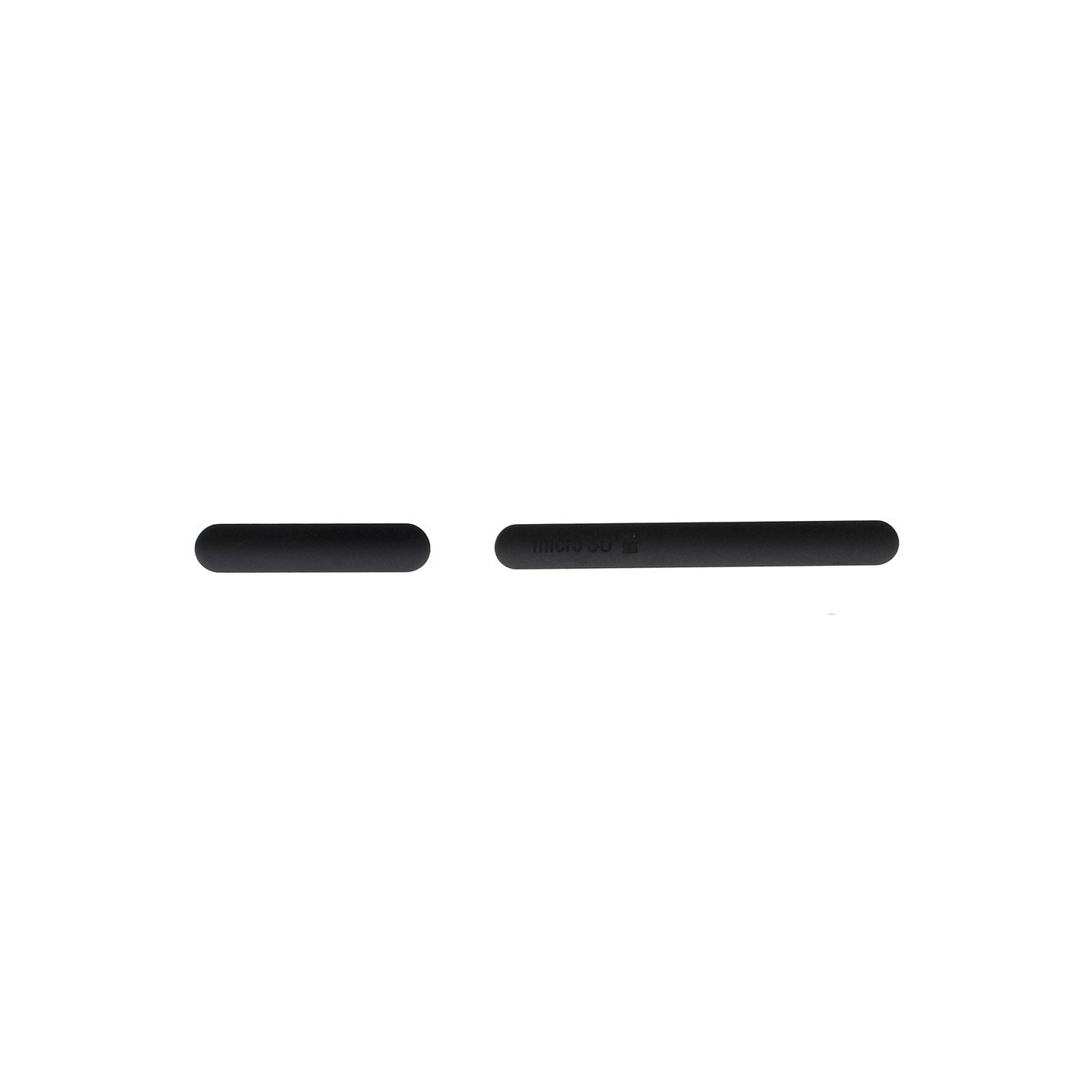 Sony Xperia Z3 dust plug lucka for laddning & SD - Black