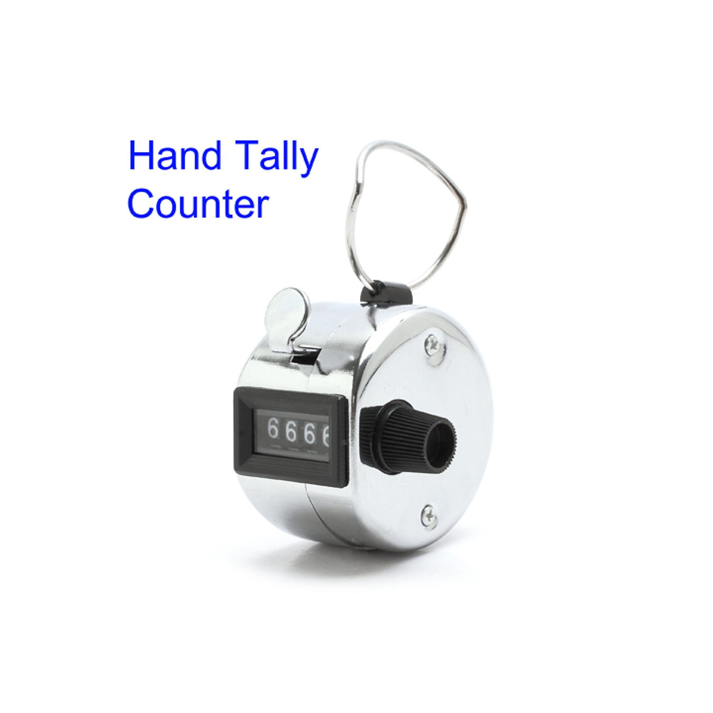 Bærbar 4 - sifret skjerm i metall publikumsteller