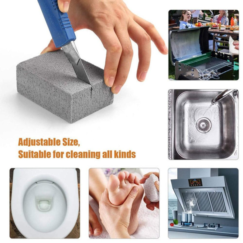 Rengøringsblok til grillgrillskrubning af sten BBQ Murstenrenser