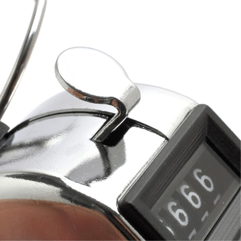 Bærbar 4 - sifret skjerm i metall publikumsteller