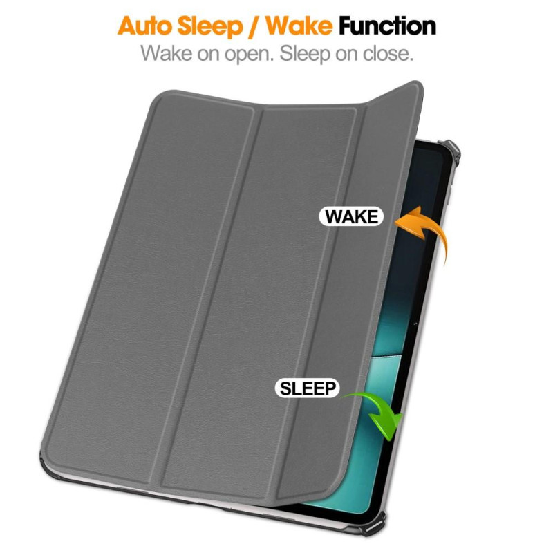 Til OnePlus Pad Tri - fold Stand Wake/Sleep Cover Tablet - etui - Grå