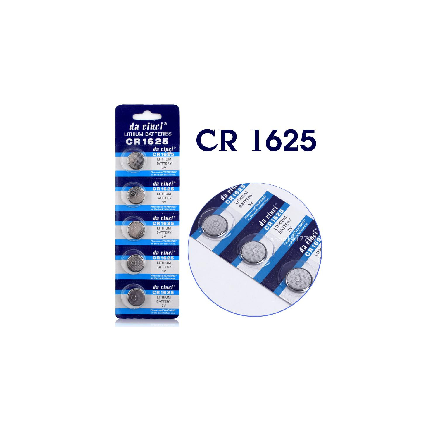 Alkalisk Knappcellbatteri CR1625 Storpack