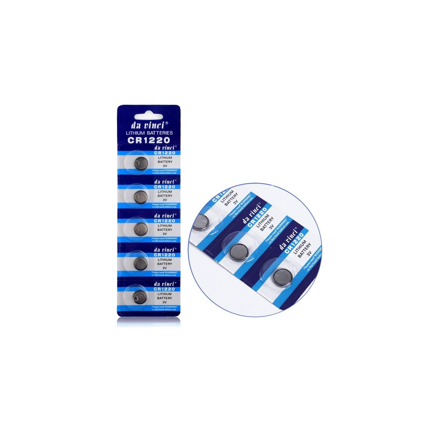 Alkalisk Knappcellbatteri CR1220 Storpack