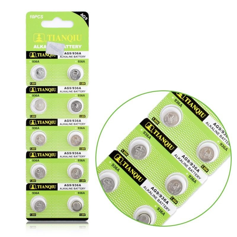 Button Coin Cells Battery SR45 / V394 / AG9