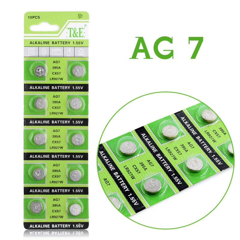 Button Coin Cells Battery SR57 / V395 / AG7