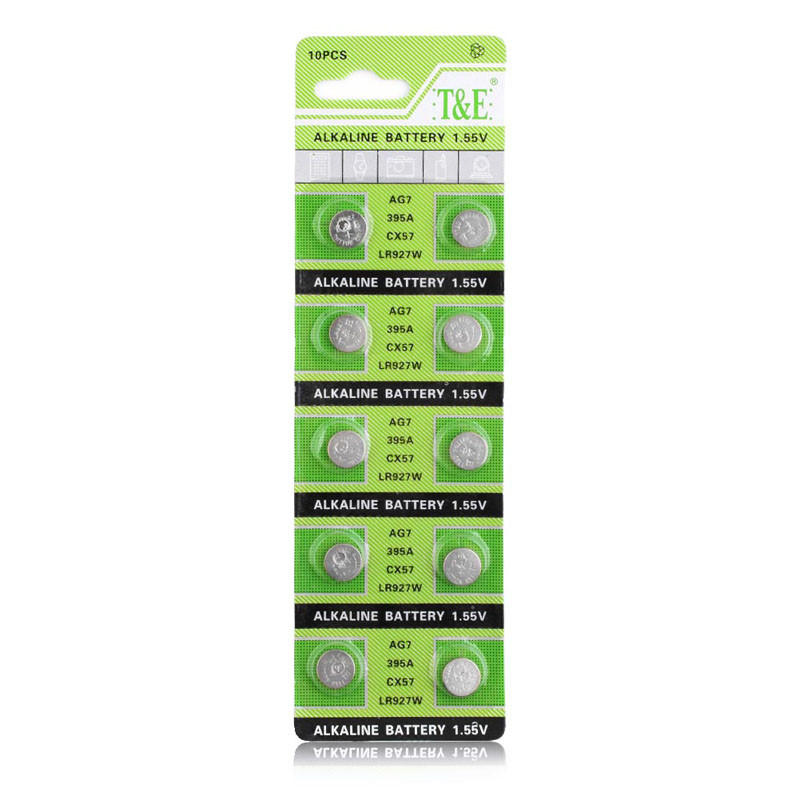 Button Coin Cells Battery SR57 / V395 / AG7