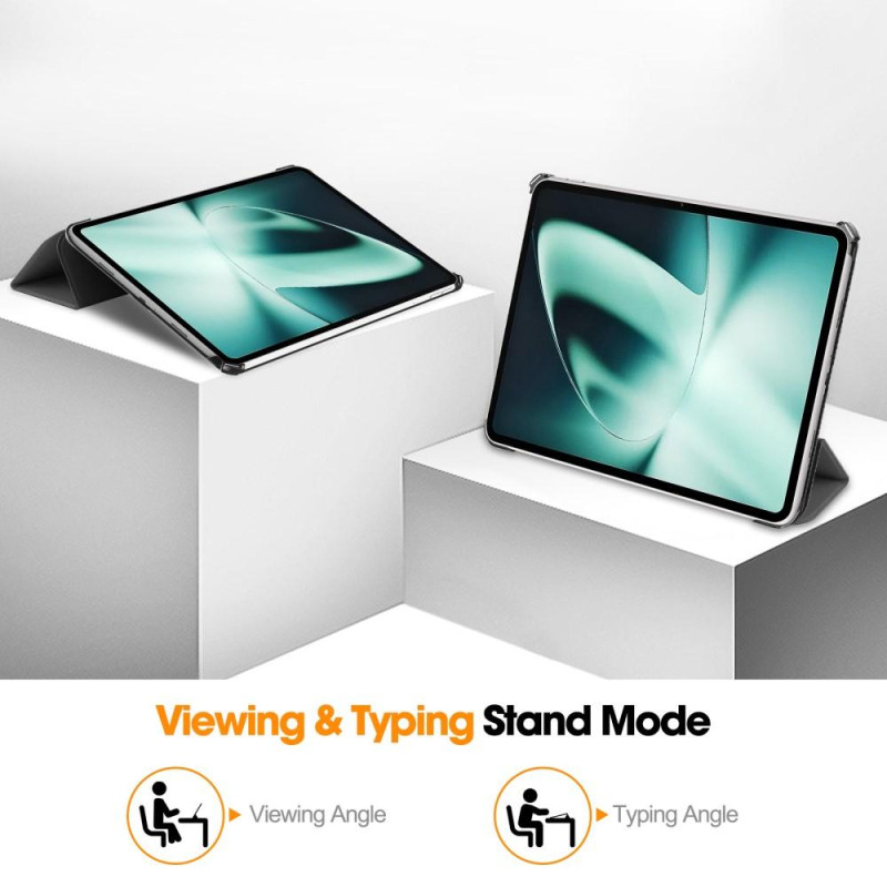 Til OnePlus Pad Tri - fold Stand Wake/Sleep Cover Tablet - etui - Grå