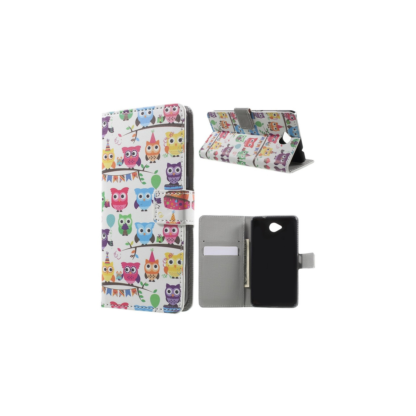 Microsoft Lumia 650 Lommebok - deksel - Ulike ugler