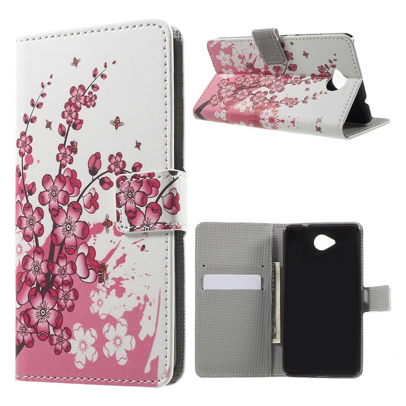 Microsoft Lumia 650 Wallet Case Plum Blossom
