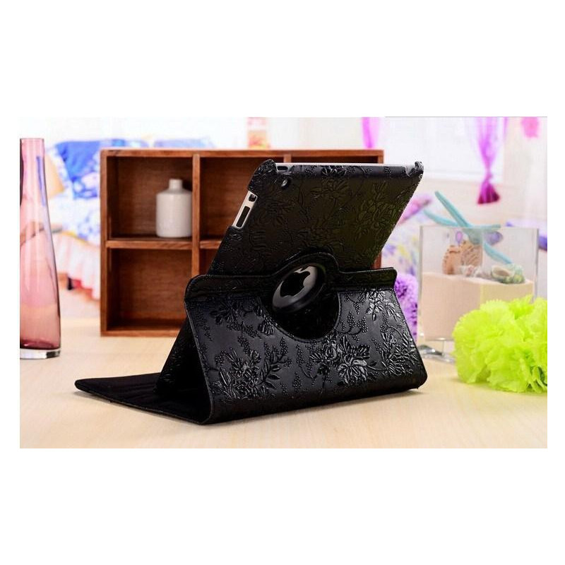 Deksel iPad Mini 1/2/3 360 Rotasjon Blomster