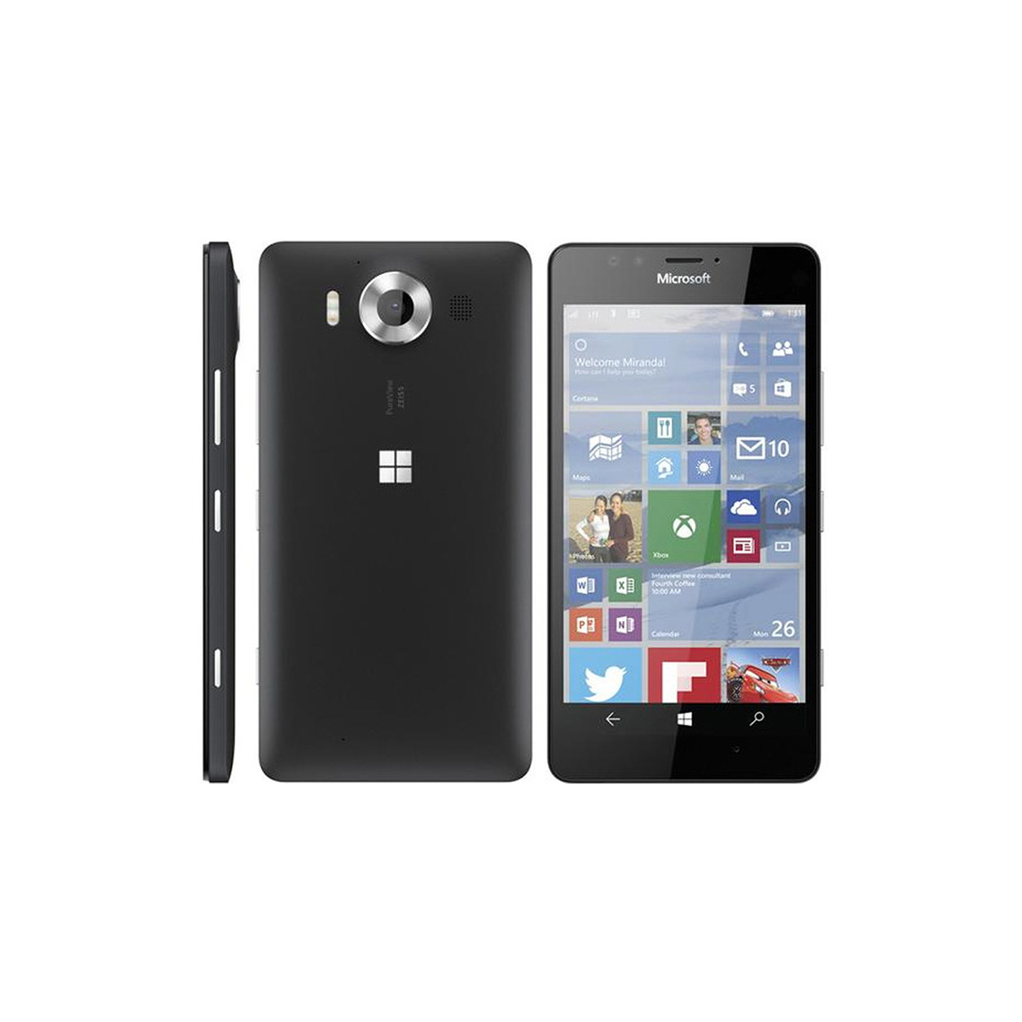 Microsoft Lumia 950 Screen Protector x2 with putsduk