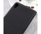 Asus Zenfone Live - Cross Texture Plånboksfodral - Svart