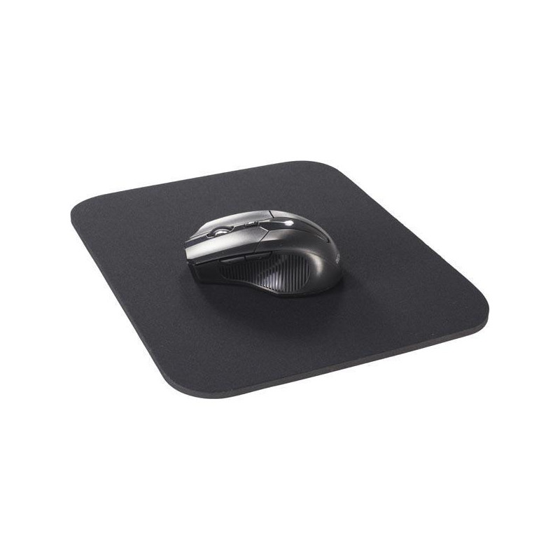 DELTACO Musematte, stoffbelagt gummi, 6mm svart