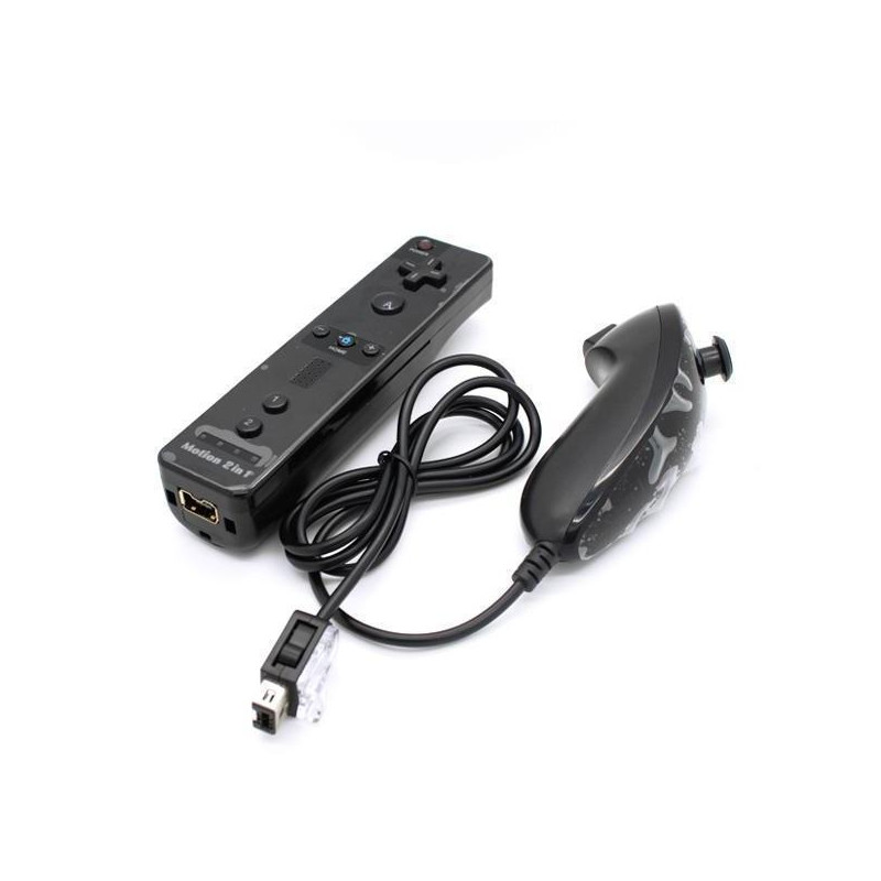 Compatible with Wii Controller Set Motion Plus Bulk Black