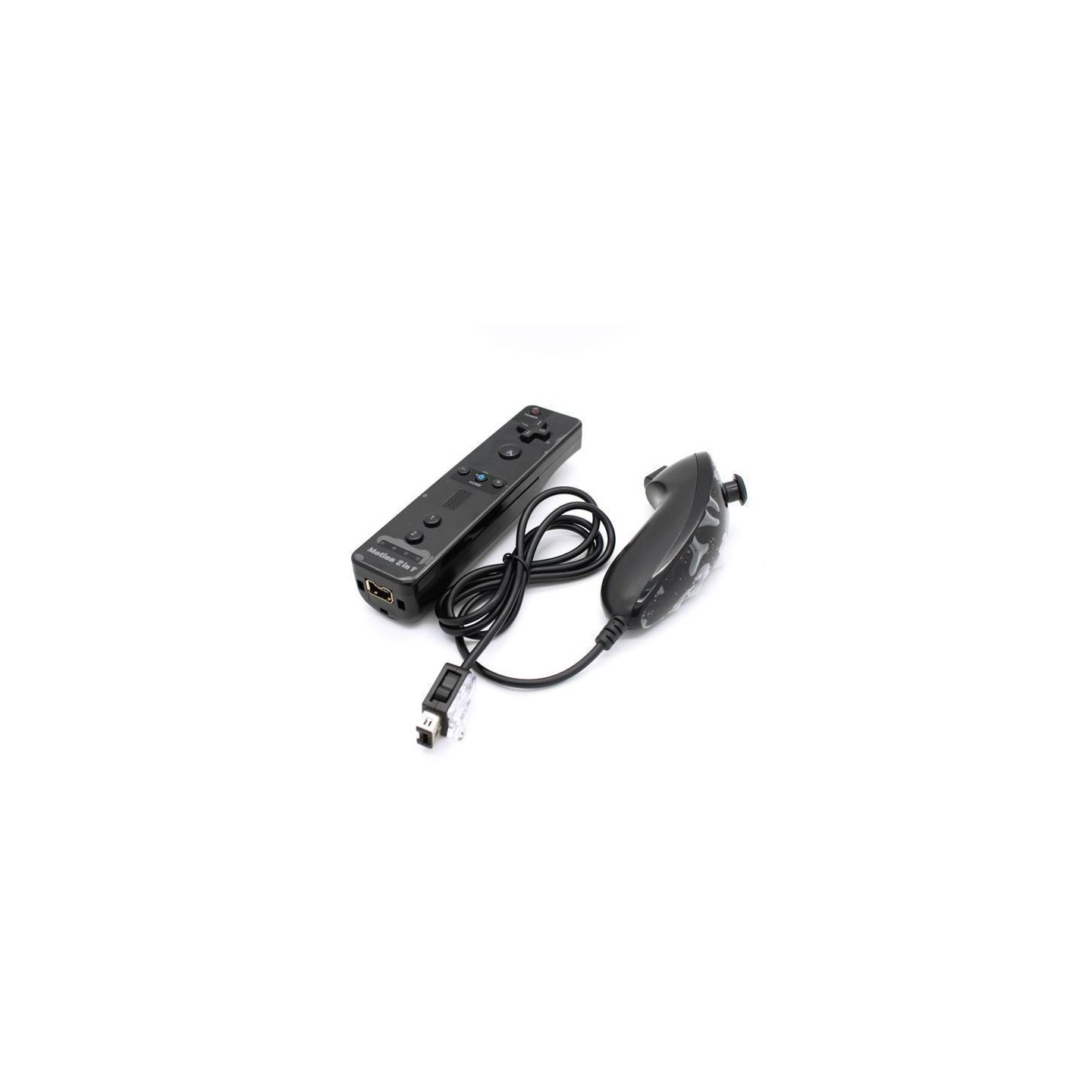 Yhteensopiva Wii Controller Set Motion Plus Bulk Blackin kanssa