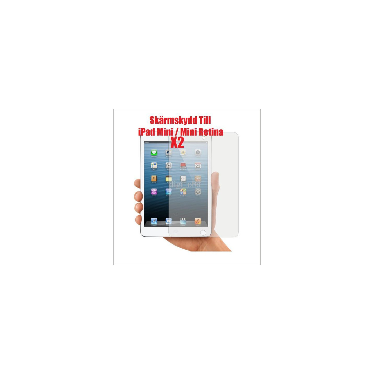 2x Screen Protector for iPad Mini / Mini retina