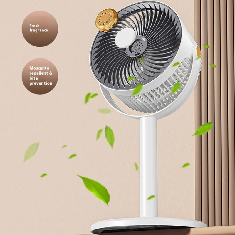 Tuuletin, sisäänvedettävä, USB, pöytälattia, säädettävä korkeus, 5 nopeutta, suuri ilmavirtaus
