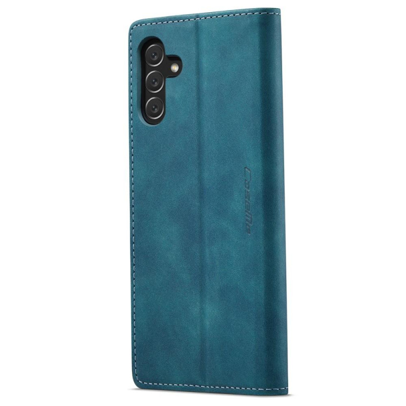 CASEME Retro Wallet Case for Samsung Galaxy A34 - Blue