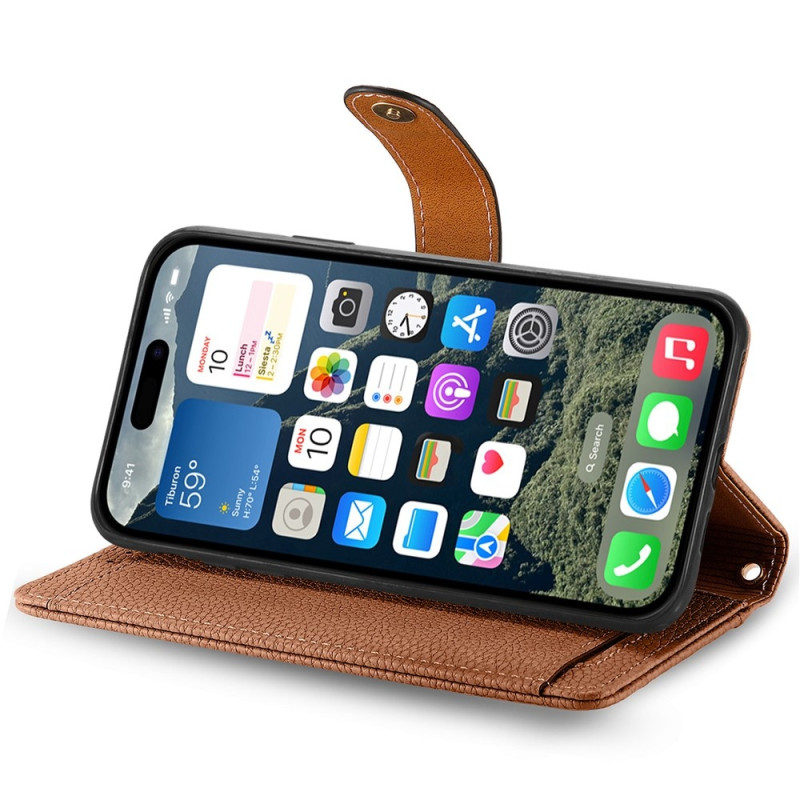 iPhone 17 Kuori RFID-suojaus Vetoketjutasku Lompakkokotelo Rannekkeella