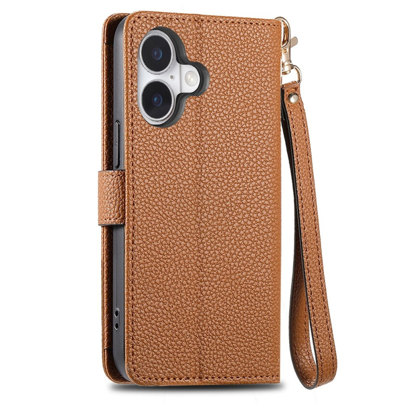 For iPhone 17 Cover RFID-blokering Lynlåslomme Tegnebogsetui med Rem