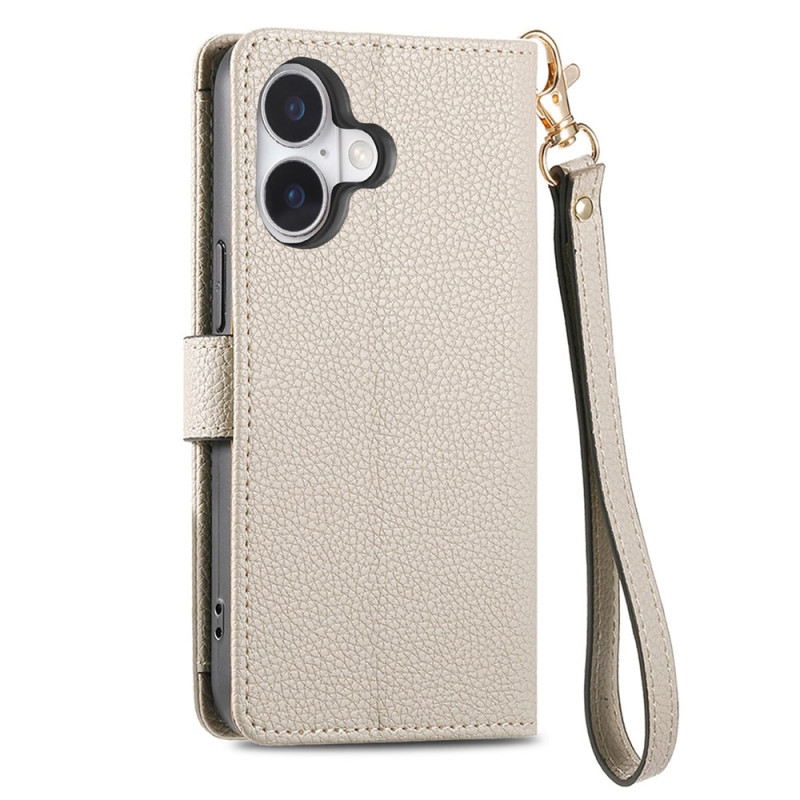 For iPhone 17 Cover RFID-blokering Lynlåslomme Tegnebogsetui med Rem