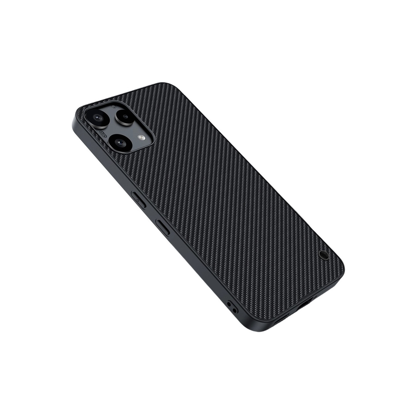 Deksel for Nothing Phone (3a) Lite 5G PU skinn PC hardt deksel - Svart