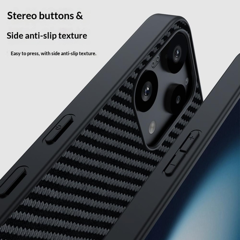 Cover til Nothing Phone (3a) Lite 5G PU læder PC hårdt cover - Sort