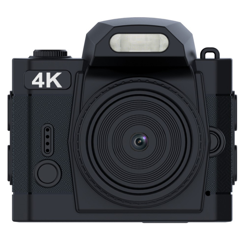 Minidigikamera Matkakamera 4K 64MP Taskukamera + 32GB Kortti + Kortinlukija