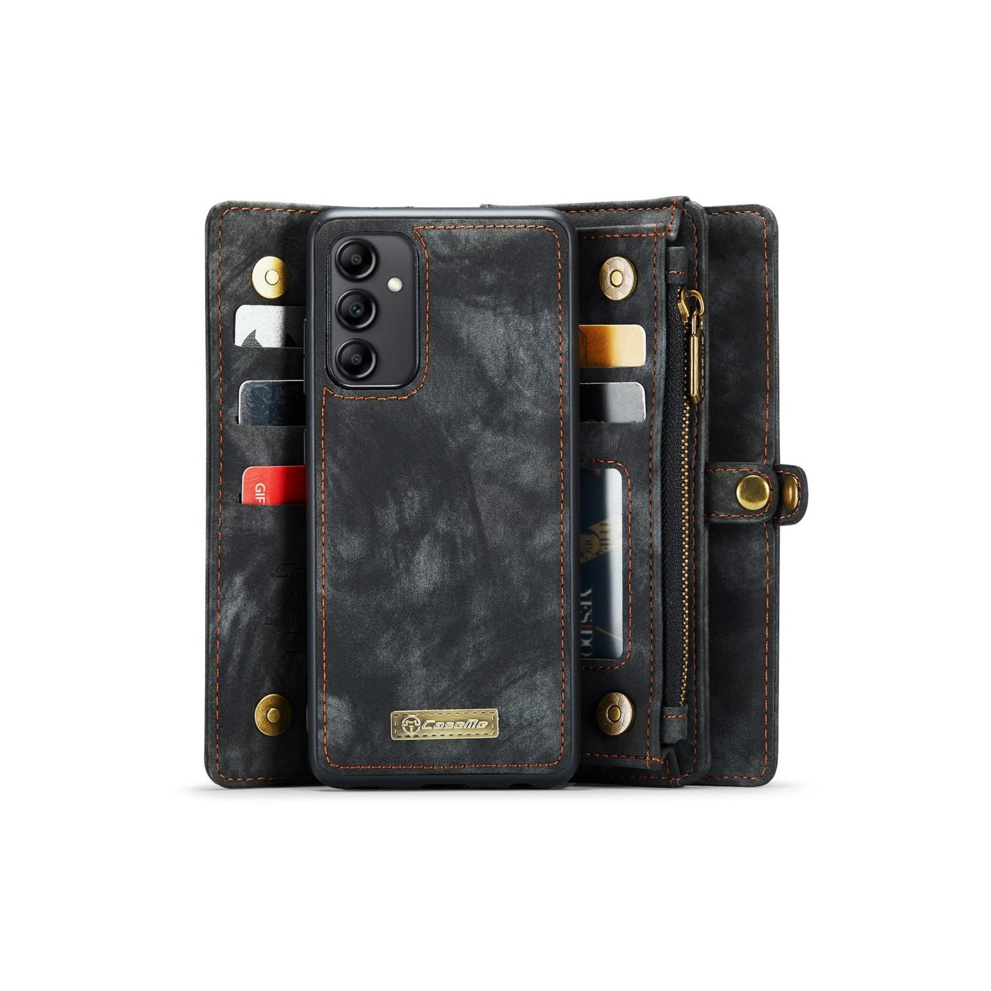 CASEME for Samsung Galaxy A54 5G 2 - in - 1 wallet case - Black