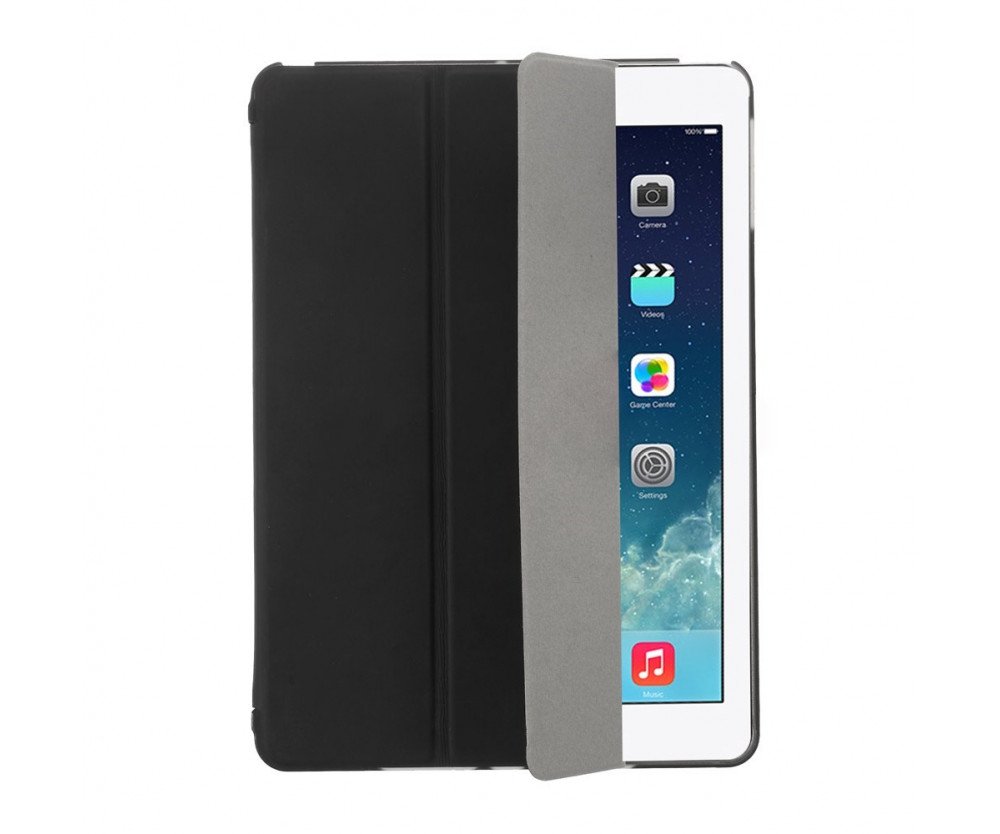 iPad Air / iPad 9.7 2017/2018 Slim fit tri-fold fodral - Svart