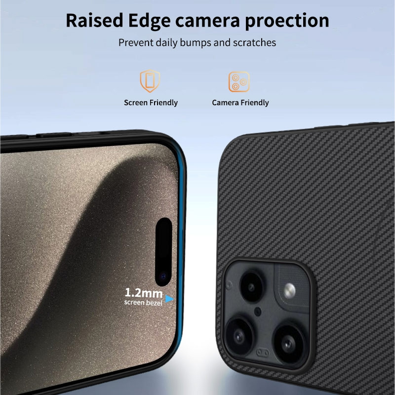 Suojakuori Nothing Phone (3a) Lite 5G WANLONFENG TQ Series magneettinen kuori hiilikuitutekstuuri PC TPU