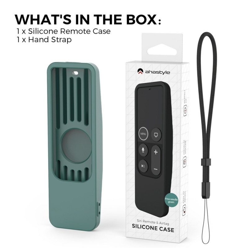 Silikonecover til Apple TV 4K (4. generation 5. generation) TV HD AirTag 2-i-1