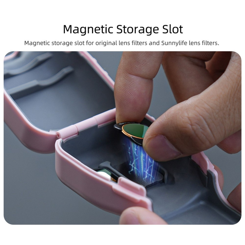 Etui til DJI Osmo Pocket 3 Beskyttelsesetui Magnetisk Opbevaringsplads Objektivfilter