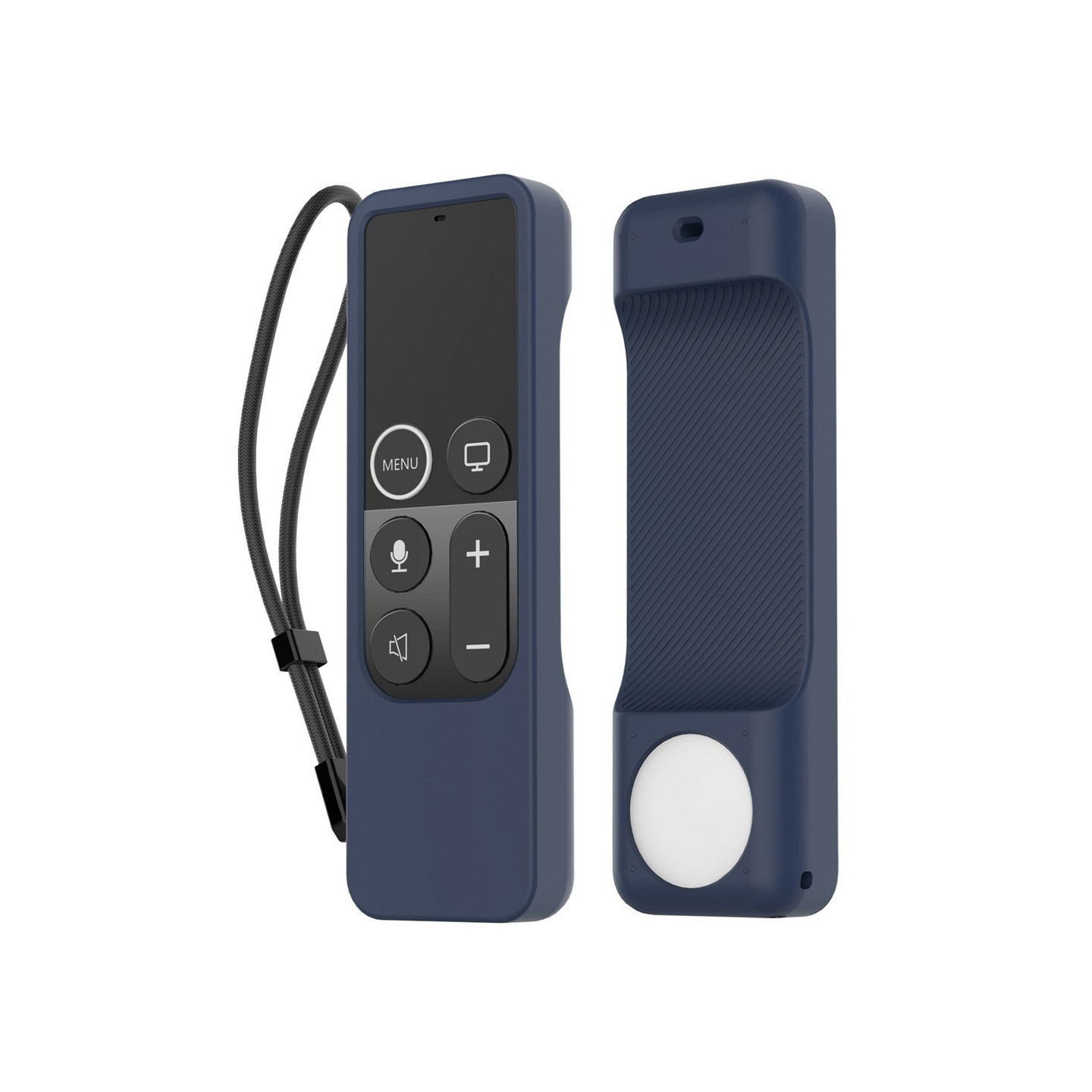 Etui til Apple TV HD Remote (4. generation) AirTag, 2-i-1 beskyttelsesetui - Blå
