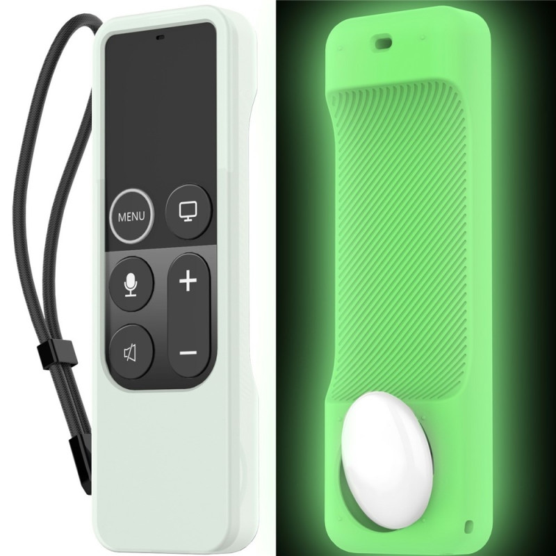 Case Cover for Apple TV HD Remote (4th Gen) AirTag, 2-in-1 Protective Case - Luminous