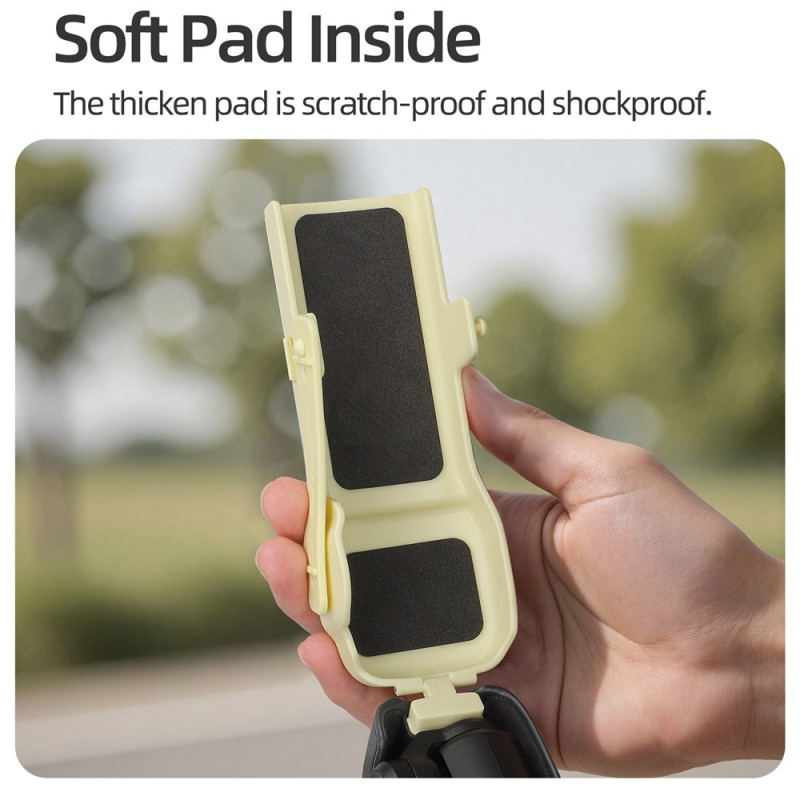 Deksel til DJI Osmo Pocket 3 med magnetisk lukking og oppbevaring + håndstropp - grå