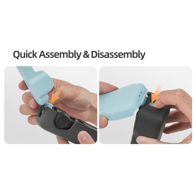 Case Cover DJI Osmo Pocket 3 Magnetic Closure Storage + Hand Strap - Gray