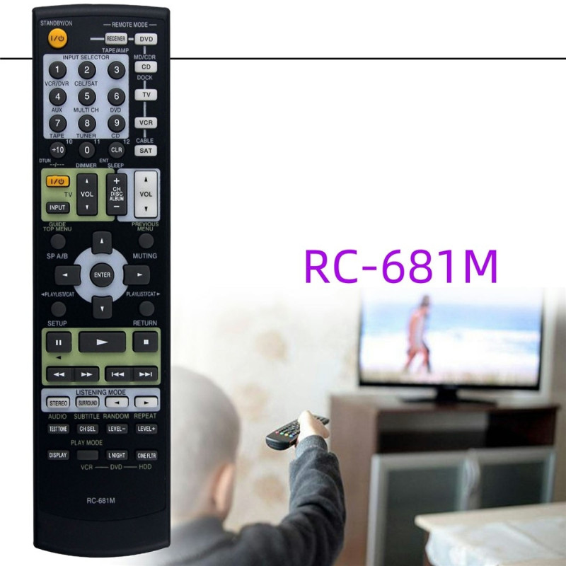 Kaukosäätimen vaihto RC-681M Onkyo-vahvistimelle