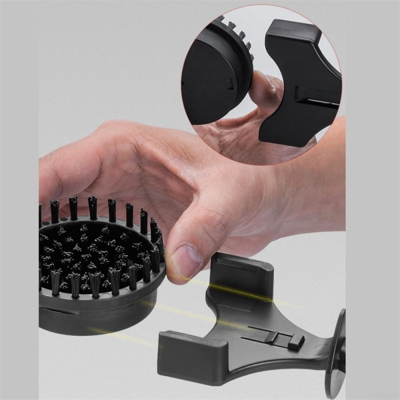 Espresso Machine 51mm Cleaning Brush Coffee Maker Brew Head Cleaning Tool