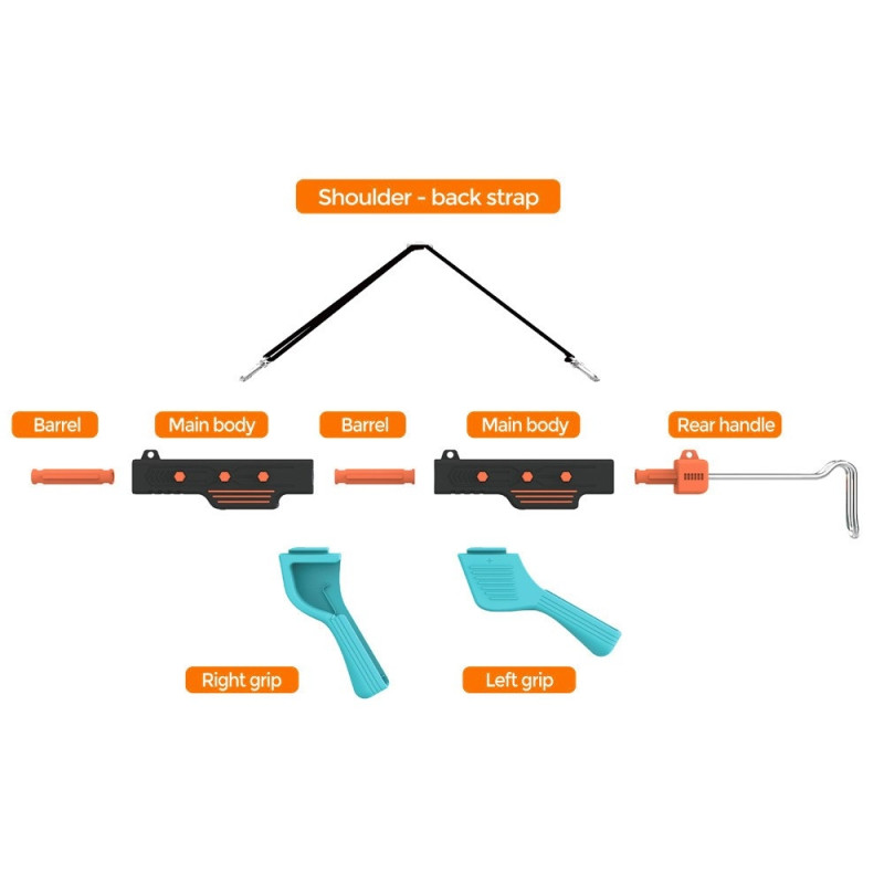 Spilcontroller Pistolgreb Kompatibel med Nintendo Switch 2 Switch Switch OLED