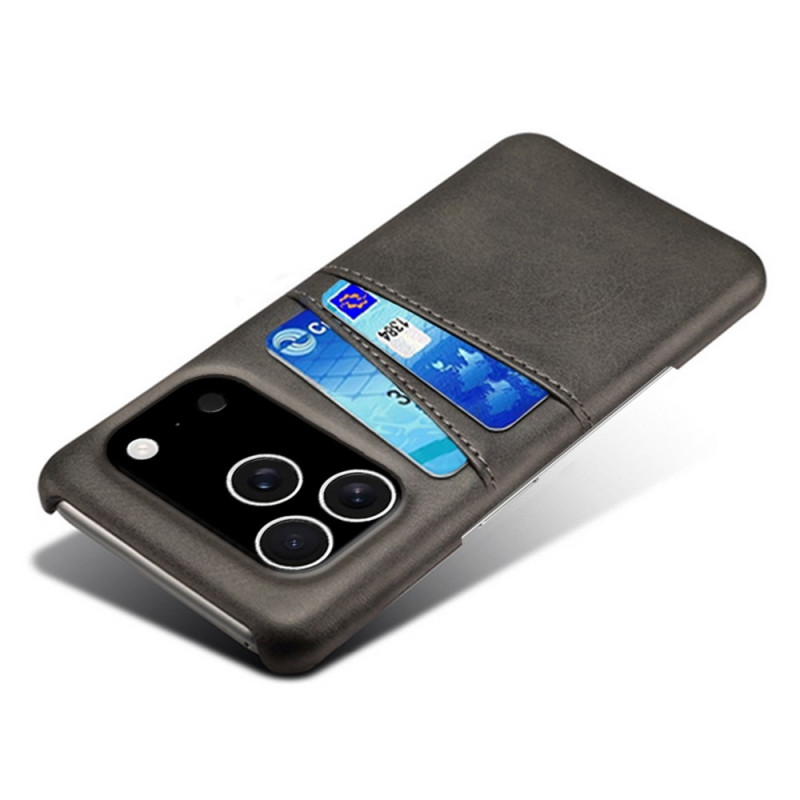 KSQ Cover med kortplads til iPhone 17 Pro - Sort